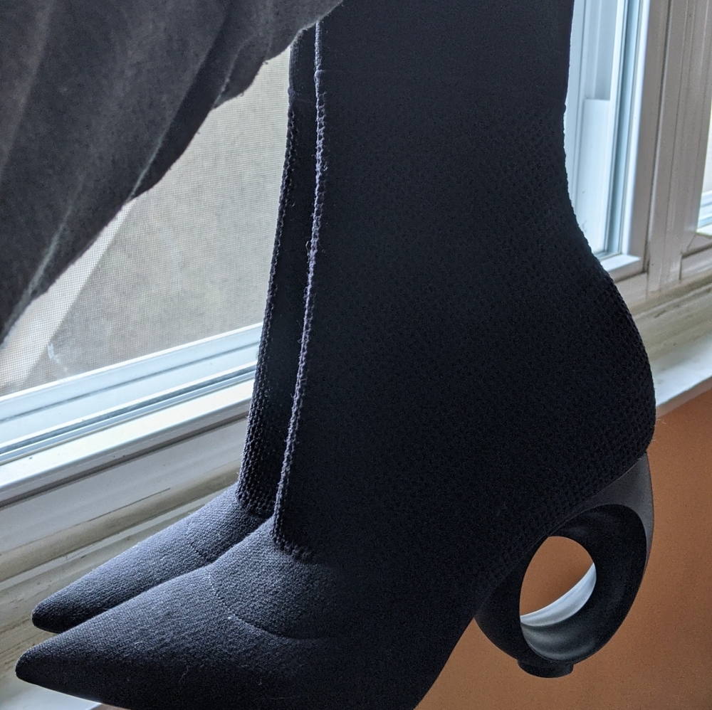 Burberry Black Knit Kimberly Sock Boots